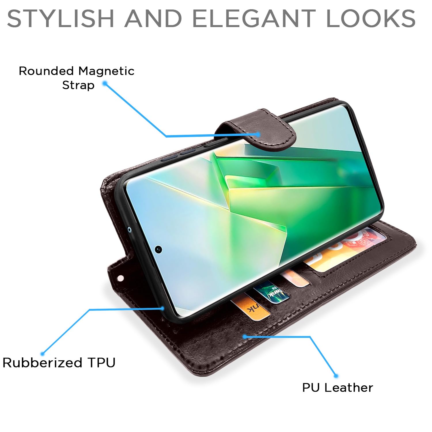 Pikkme coffee Wallet wallet flip cover for Vivo T2 Pro 5G – photo 3
