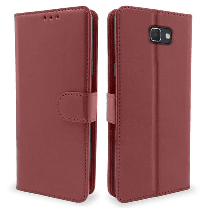Pikkme brown flip case for Samsung J5 Prime