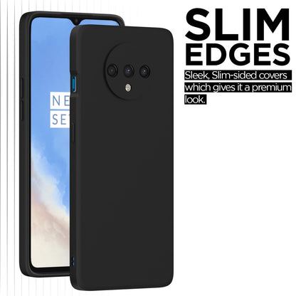 Pikkme OnePlus 7T Liquid Silicone Back Cover | Black
