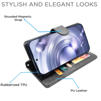 Pikkme black Wallet mobile flip cover for Vivo X80 Pro – photo 5