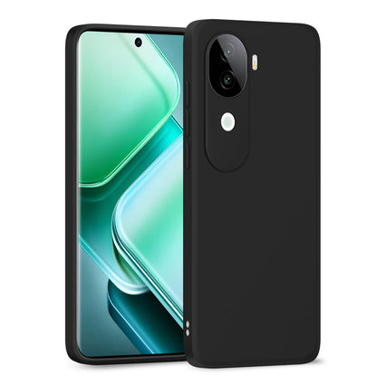 Vivo V40e/iQOO Z9s 5G mobile back cover in black by Pikkme