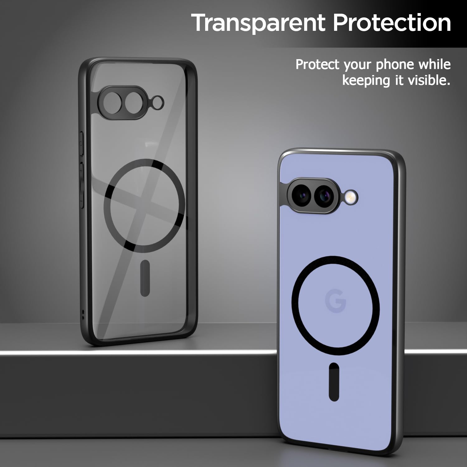Pikkme Google Pixel 9A Eagle 2 Mag-Safe Shockproof Sleek Hybrid Armor Back Cover (Black)