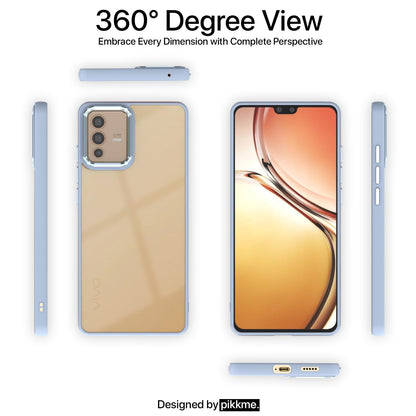 Pikkme Vivo V23 Camring Back Cover (Blue)