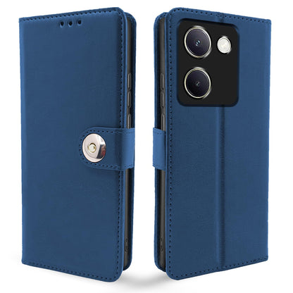 Pikkme Vivo Y200 Pro 5G Button Flip Cover (Blue)