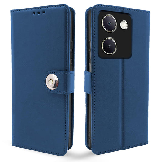 Pikkme Vivo Y200 Pro 5G Button Flip Cover (Blue)