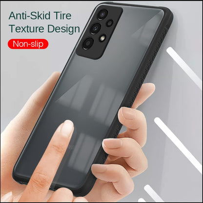 Samsung A33 5G Clear mobile back cover in black by Pikkme – photo 3