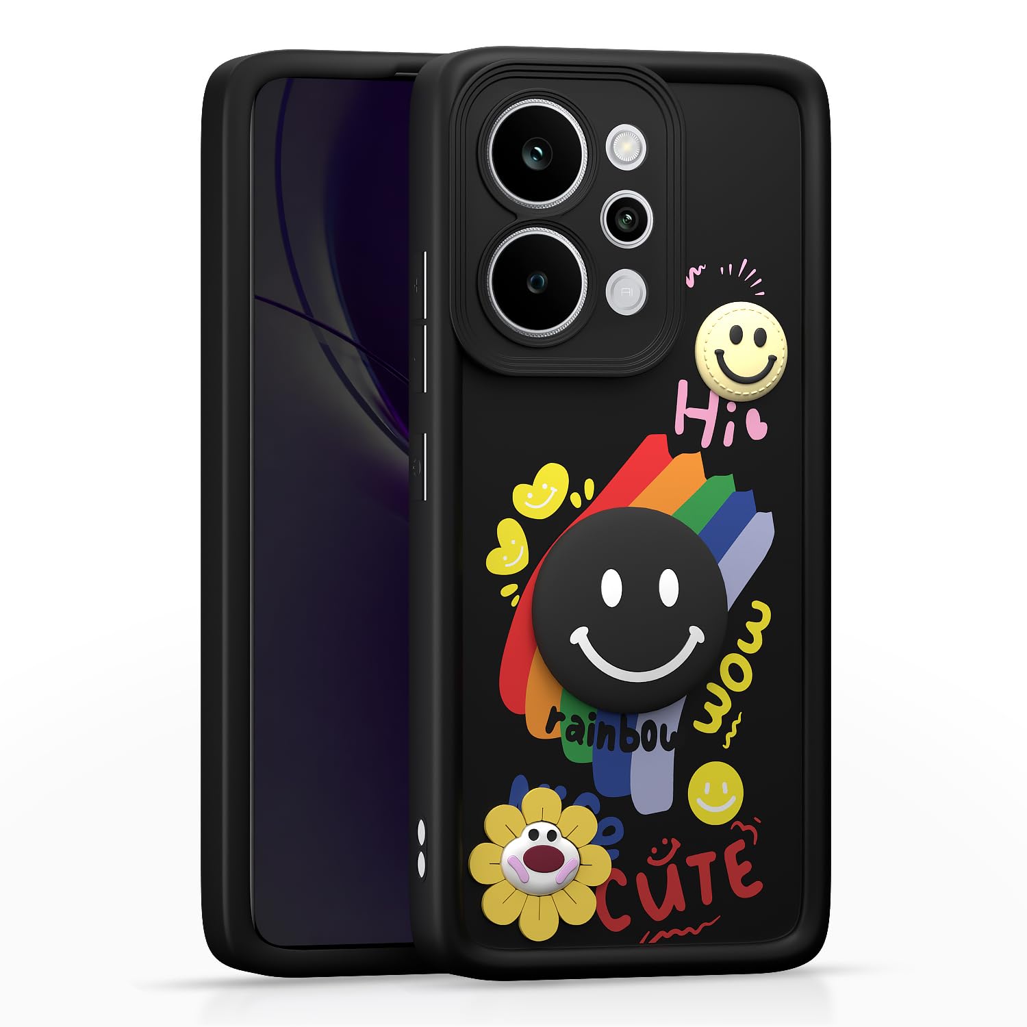 Black mobile cover for Realme P4 Power 5G – Pikkme