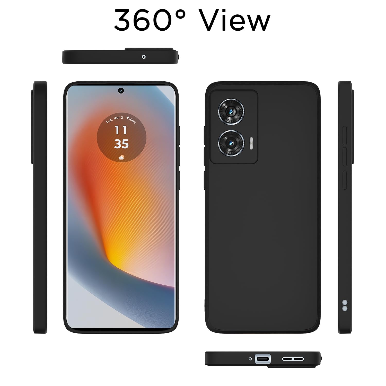 Pikkme Moto Edge 50 Fusion/G96 5G Matte black back cover – photo 4