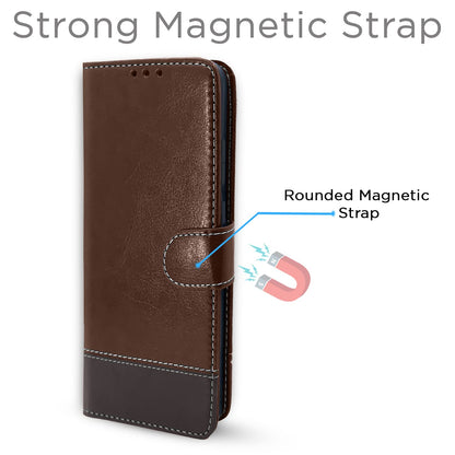 Pikkme brown & coffee wallet flip cover for Samsung M04/F04/A04e – photo 6