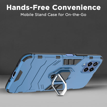 Pikkme Samsung Galaxy M33 5G D5 Tough Armor Back Cover | Blue