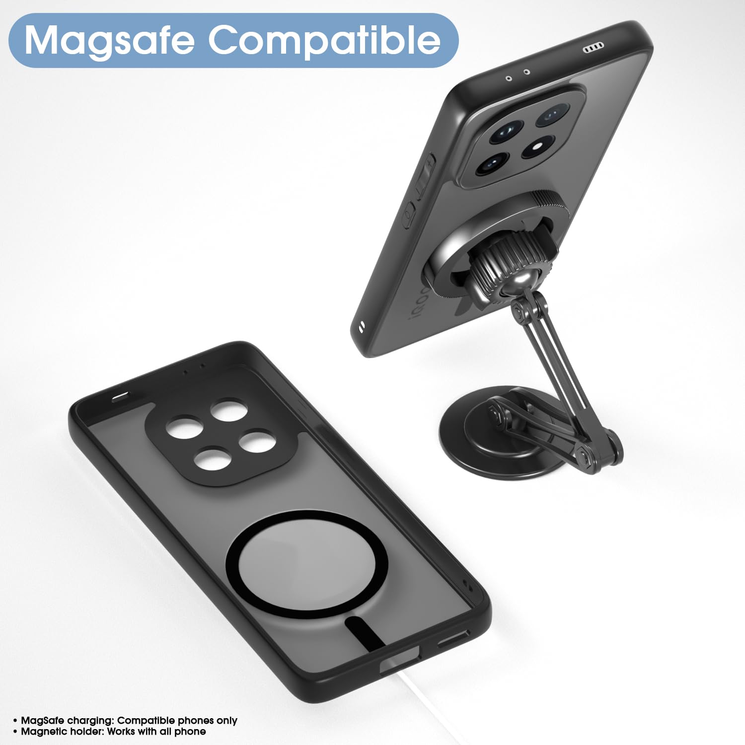 Black smoke mag-safe MagSafe phone cover for iQOO 15 5G – Pikkme – photo 7