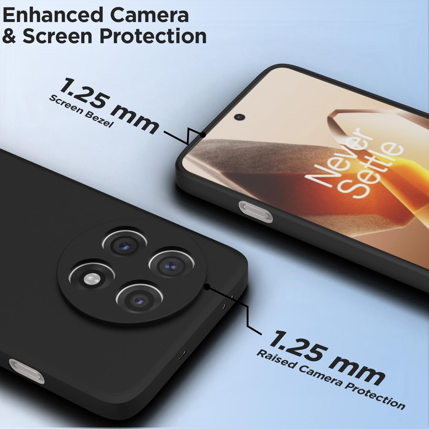 OnePlus 13R 5G back cover in black by Pikkme – photo 2