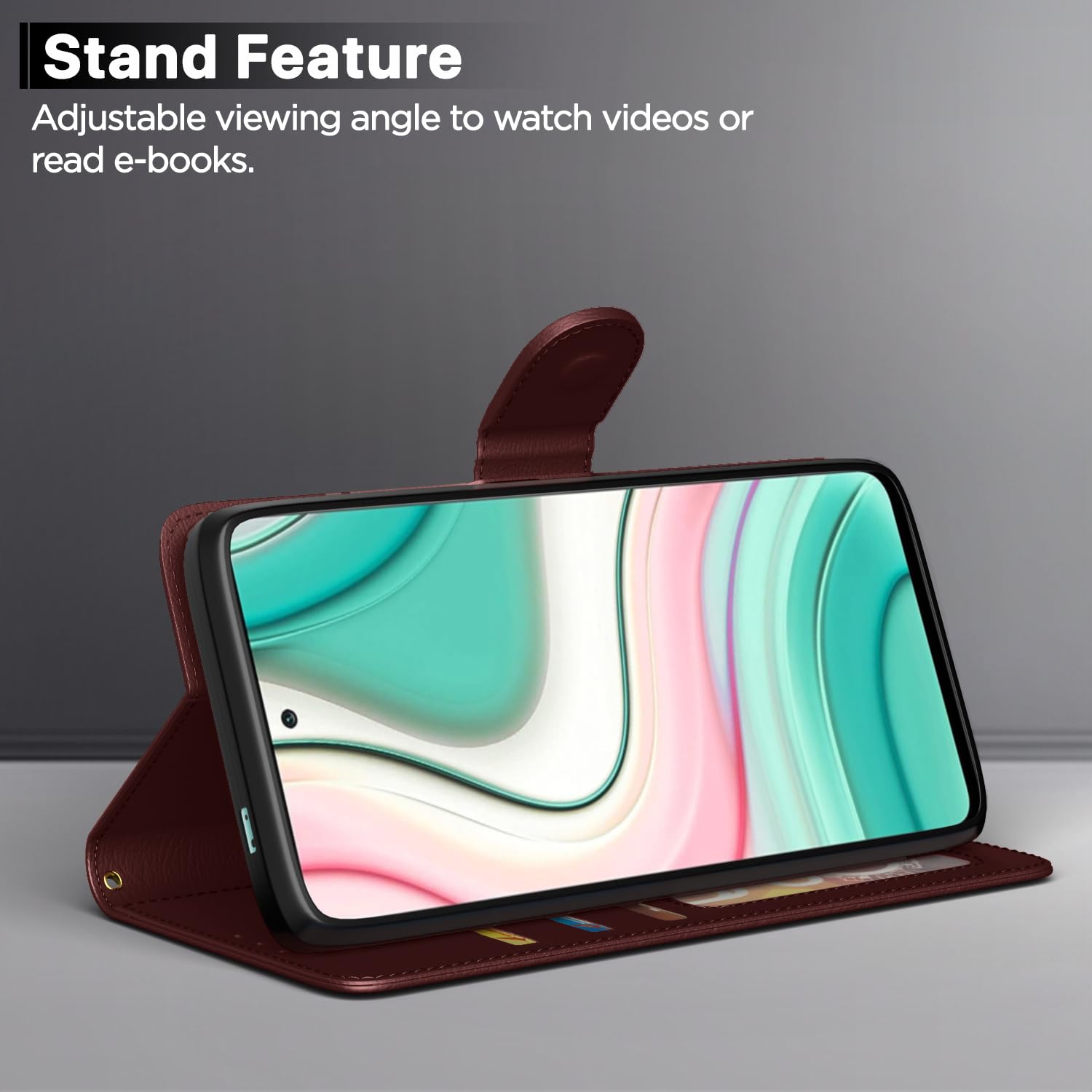 Brown flip cover for Mi 10i – Pikkme – photo 3