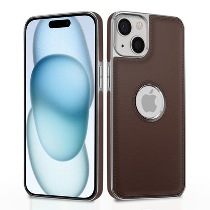 Pikkme iPhone 15 Leatherback coffee phone cover