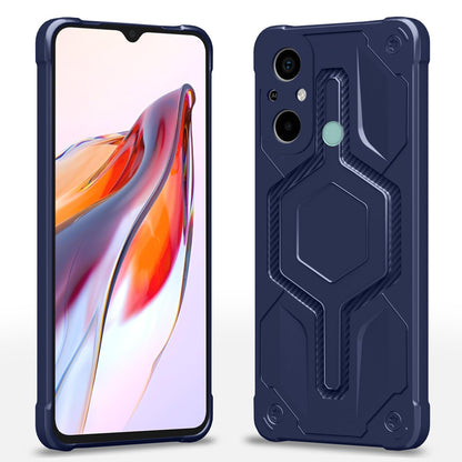 Blue Hybrid phone cover for Redmi 12C/Poco C55 – Pikkme