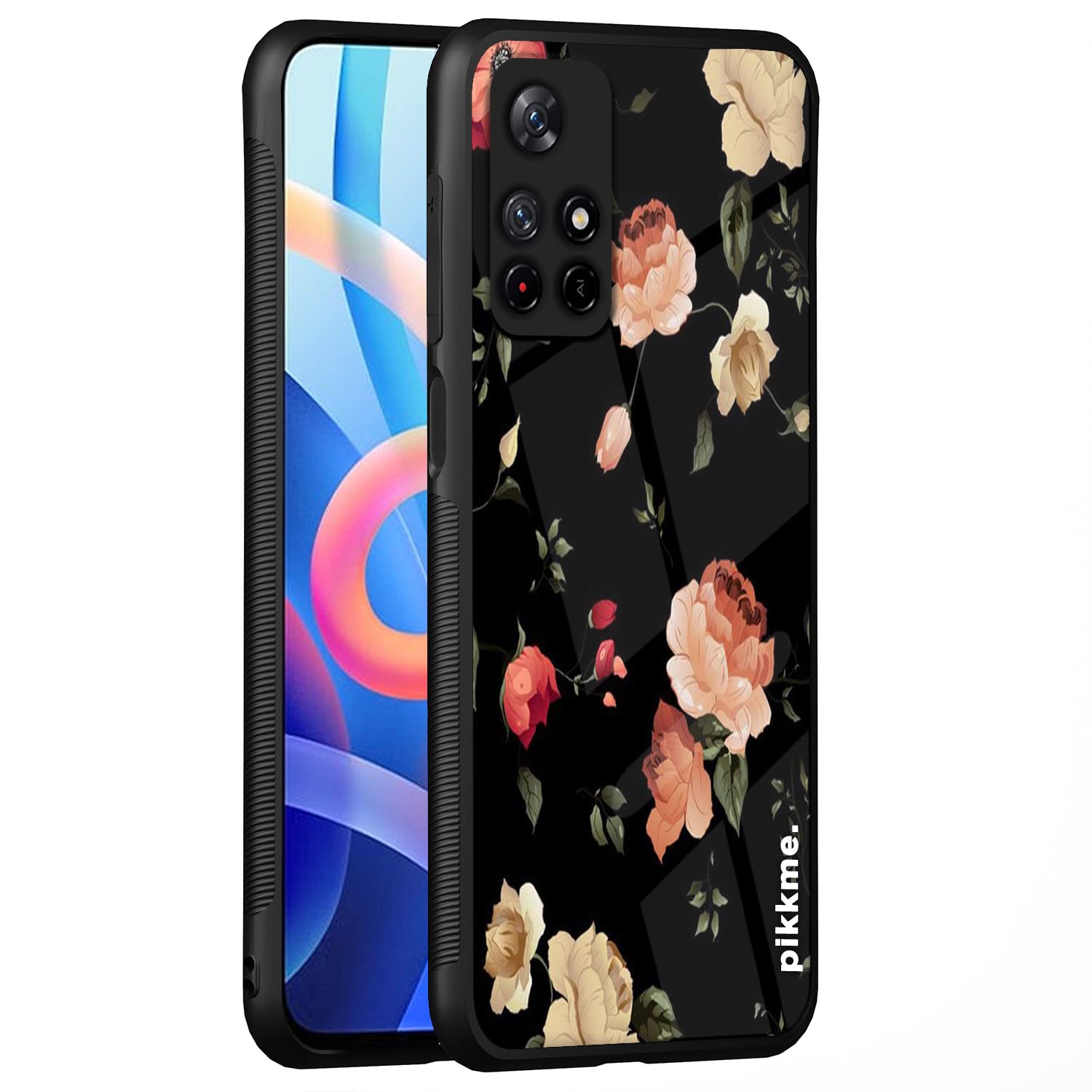 Pikkme Flower mobile back cover for Redmi Note 11T/Poco M4 Pro 5G