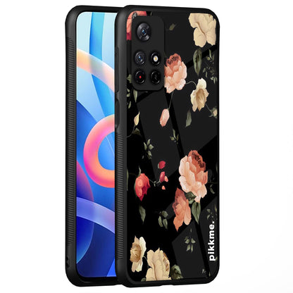 Pikkme Flower mobile back cover for Redmi Note 11T/Poco M4 Pro 5G