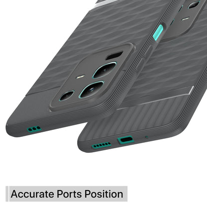 Pikkme Infinix Note 50x 5G Shockproof Soft Flexible Gencase Back cover (Grey)