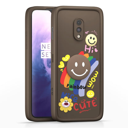 OnePlus 6T/7 mobile cover in brown by Pikkme