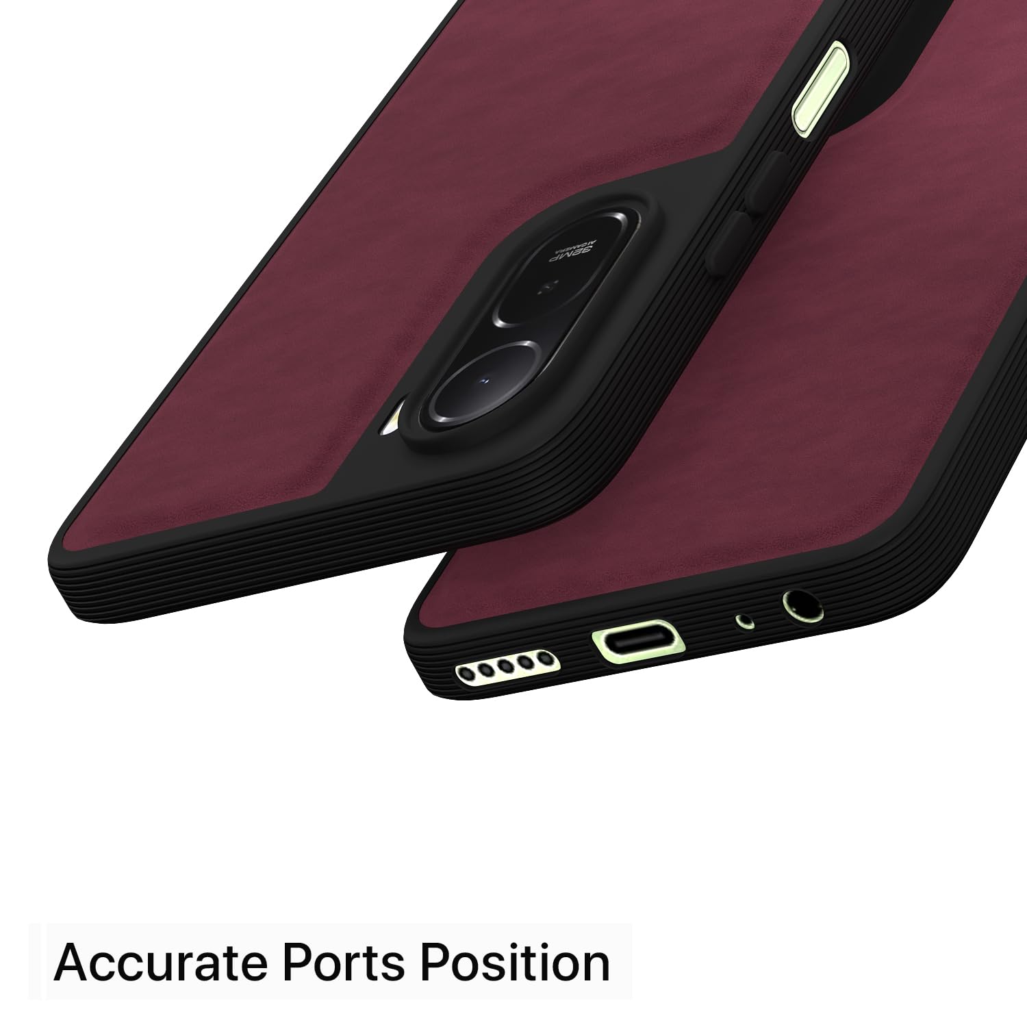 Purple Leather back cover for Redmi A7 Pro/Poco C85x 5G – Pikkme – photo 4