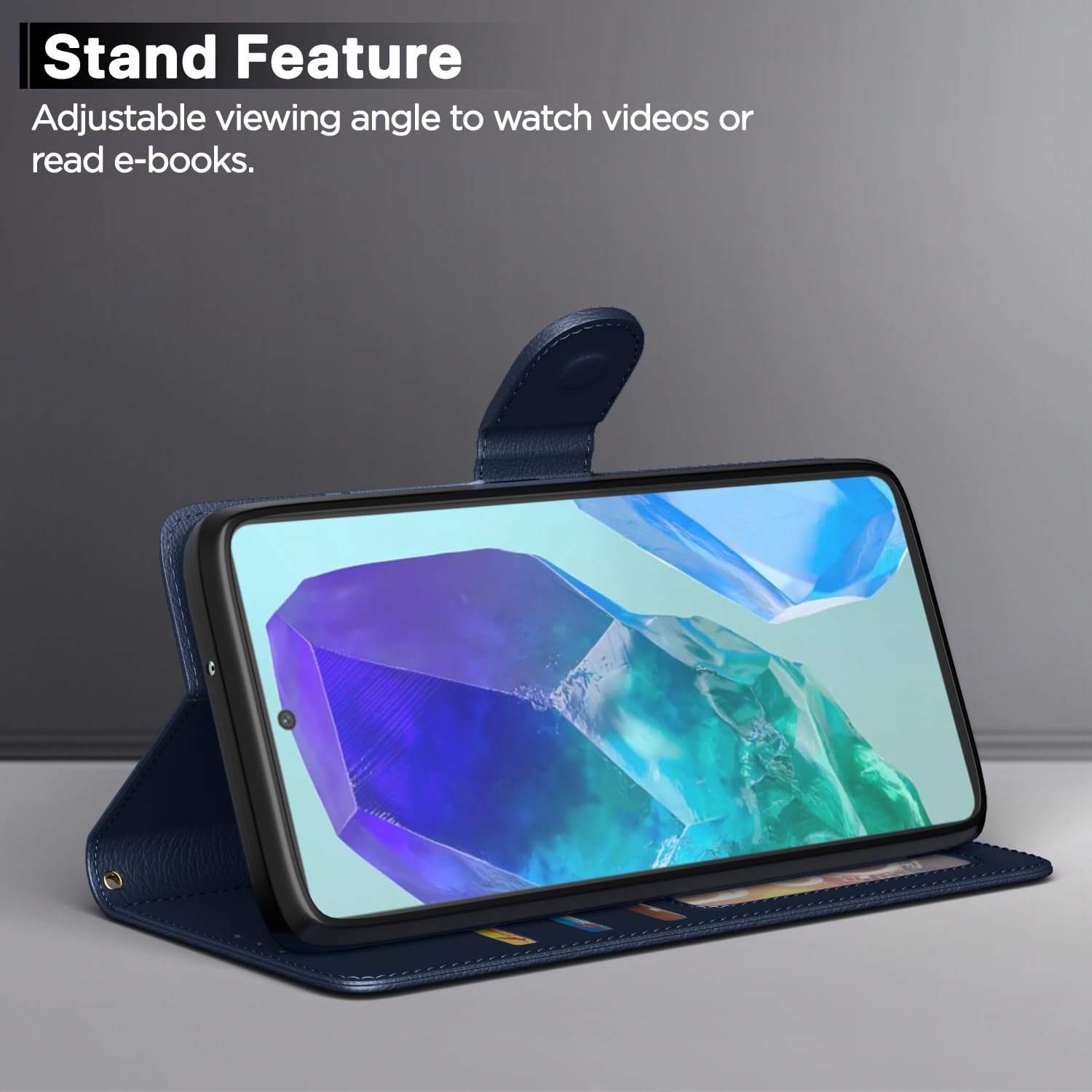 Blue flip cover for Samsung M55/M55s/F55 5G – Pikkme – photo 3