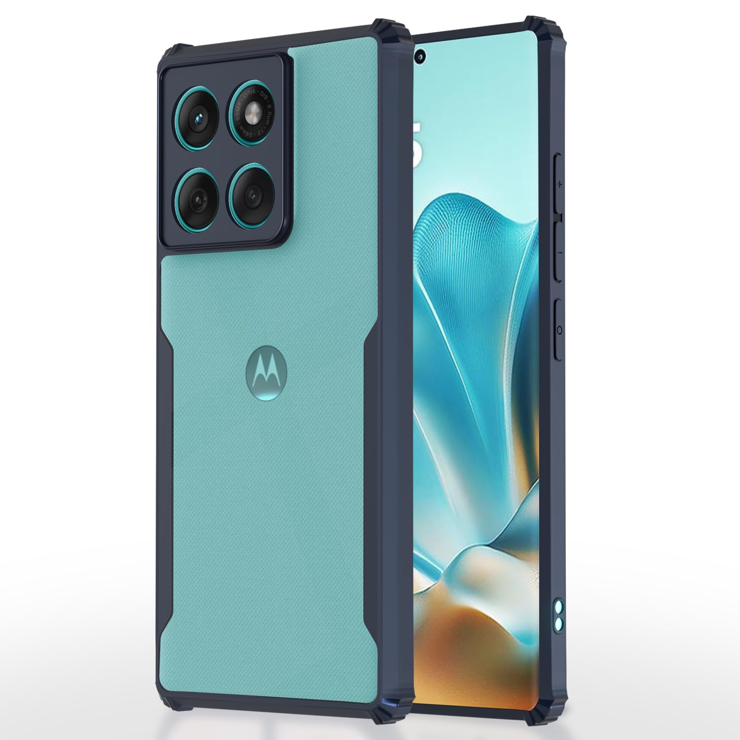 Moto Moto Edge 60/Edge 60 Fusion 5G phone cover in blue by Pikkme