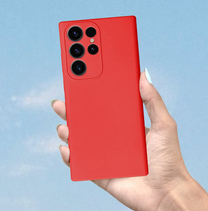 Pikkme Samsung S23 Ultra 5G Soft Silicone red mobile cover – photo 7