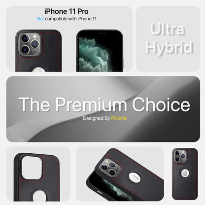 Pikkme black Leather mobile back cover for iPhone 11 Pro – photo 3