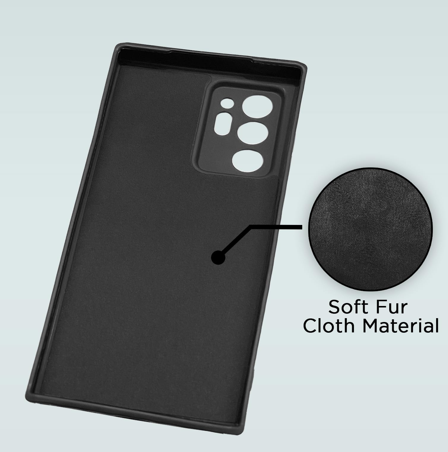 Black Liquid Silicone back cover for Samsung Note 20 Ultra 5G – Pikkme – photo 4