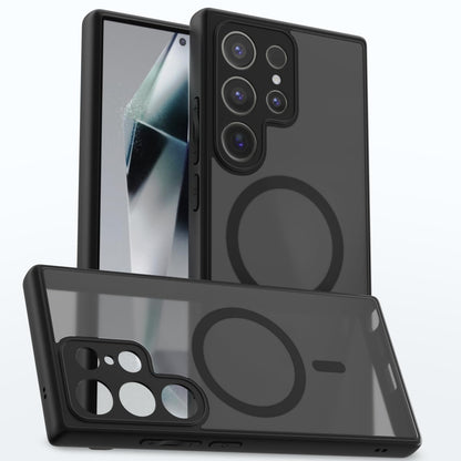 Samsung S24 Ultra 5G phone cover in black smoke mag-safe by Pikkme