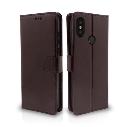 Mi A2 mobile flip cover in coffee by Pikkme