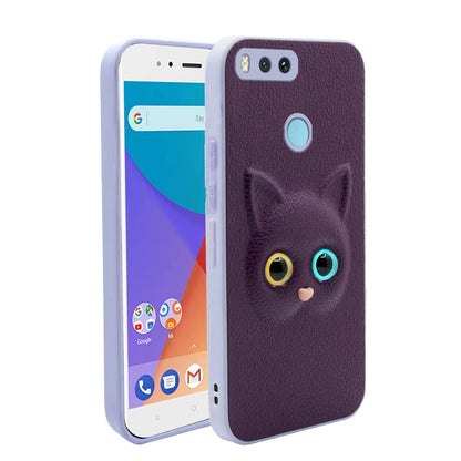 Pikkme Mi A1 Cat purple back cover