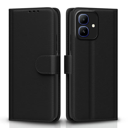 Pikkme black Wallet flip cover for Infinix Smart 20