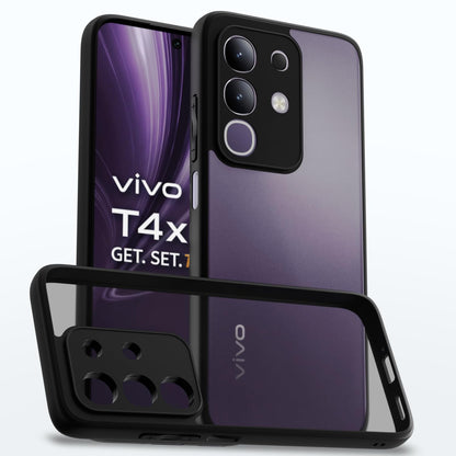 Pikkme Vivo T4x/iQOO Z10x/Y31 Pro 5G Hybrid black mobile back cover