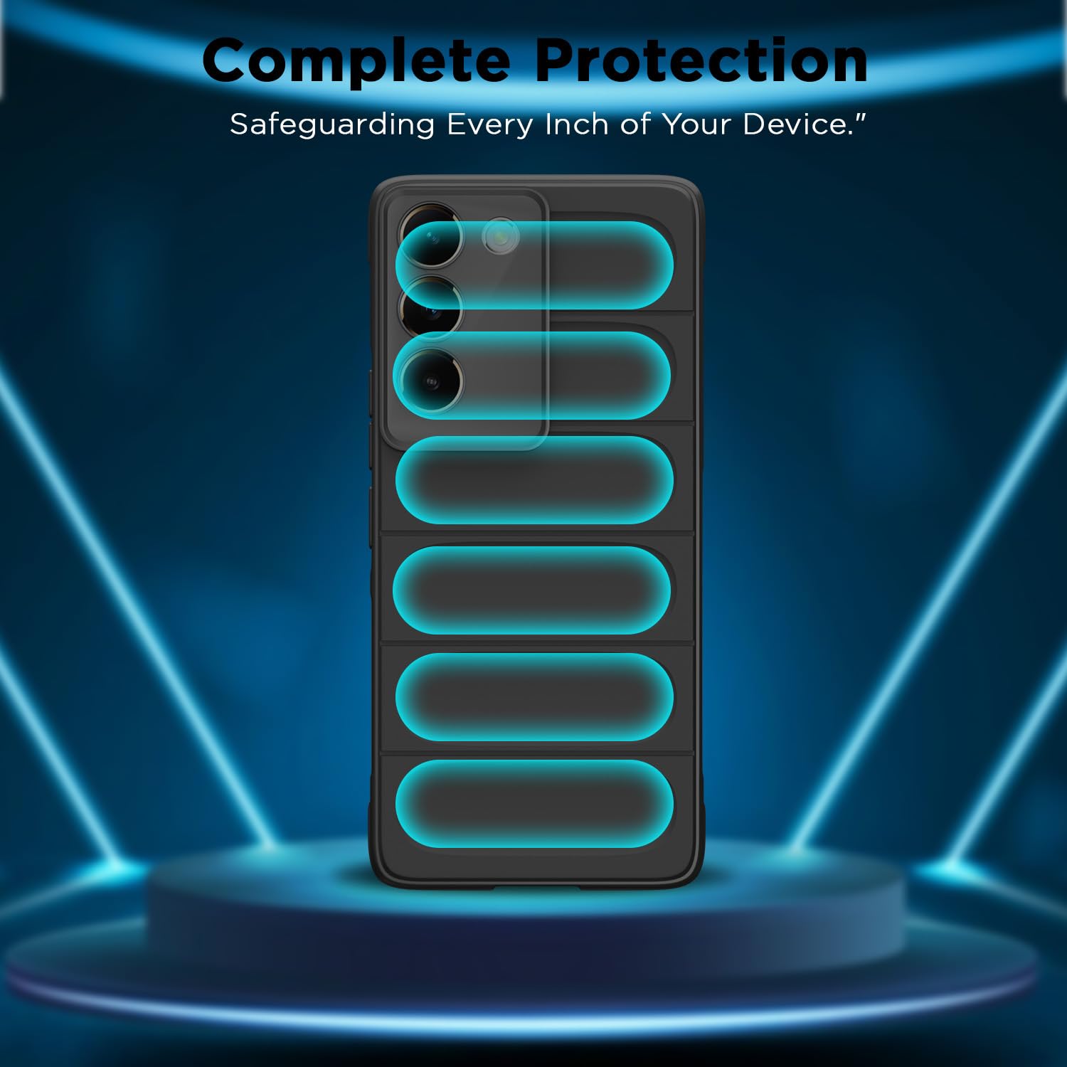 Vivo T3/Y200e 5G back cover in black by Pikkme – photo 6