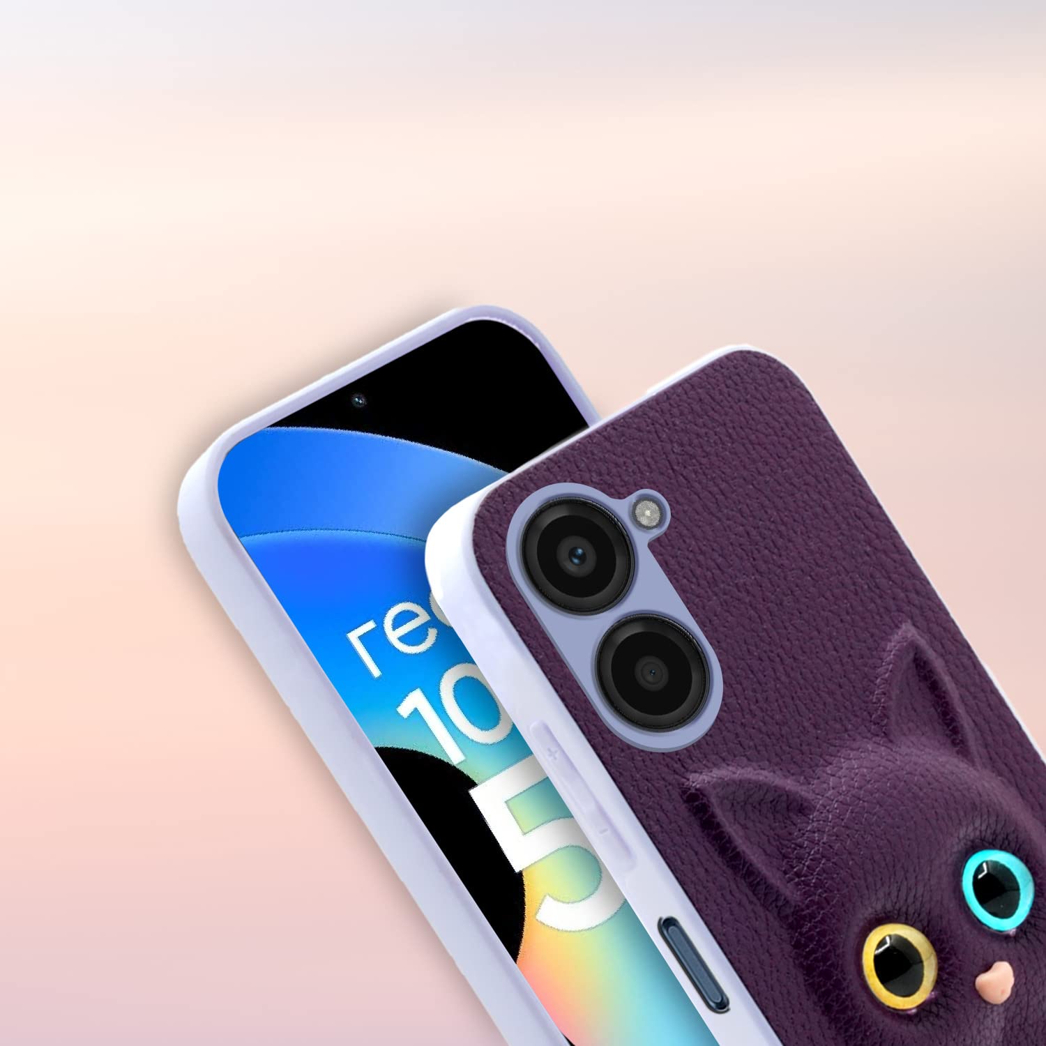 Pikkme Realme 10 Pro 5G Cat purple phone cover – photo 7