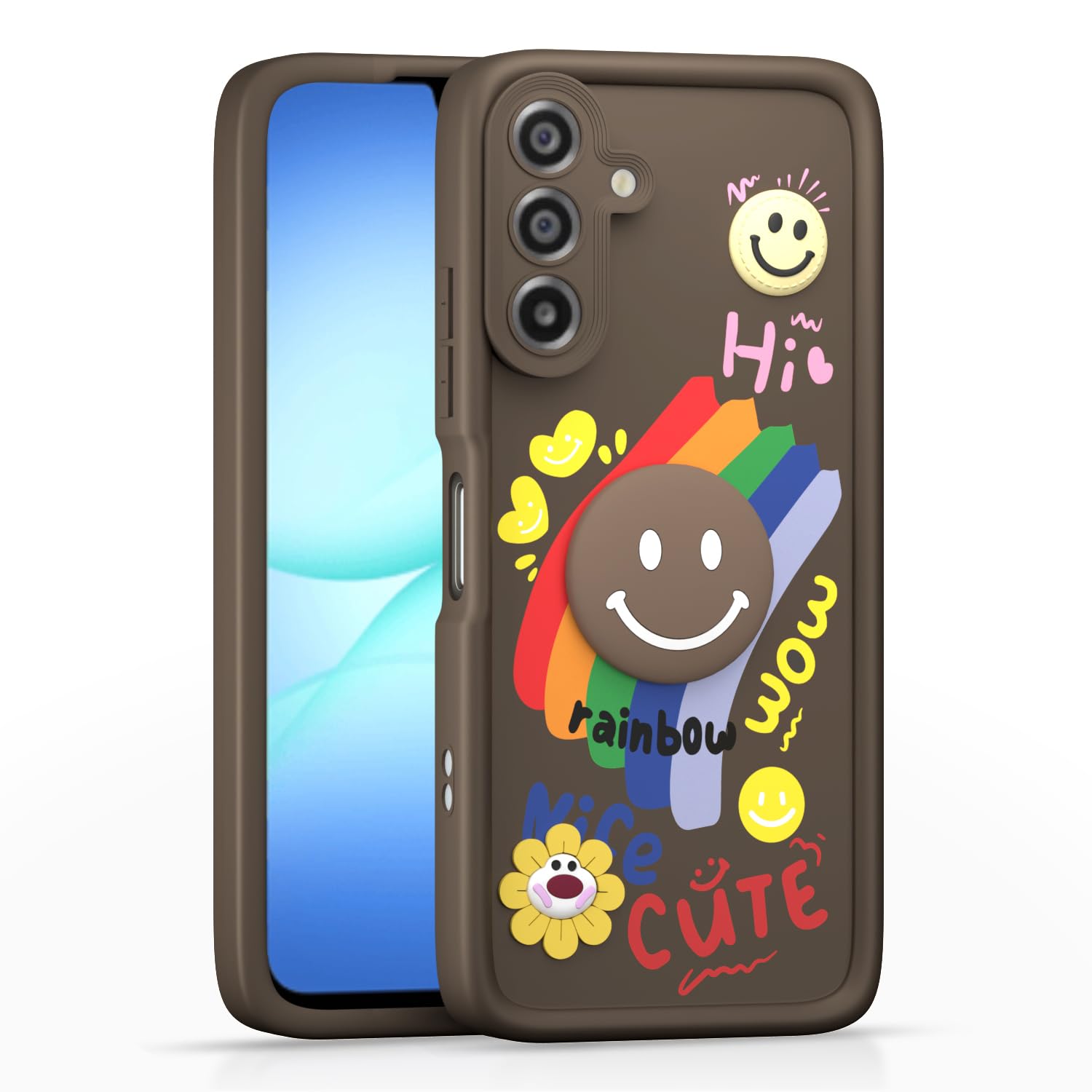 Samsung M17/A17/F17 5G mobile cover in brown by Pikkme