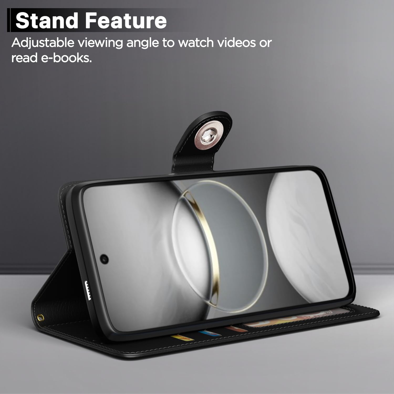 Black Button mobile flip cover for Tecno Spark 30C 5G – Pikkme – photo 3