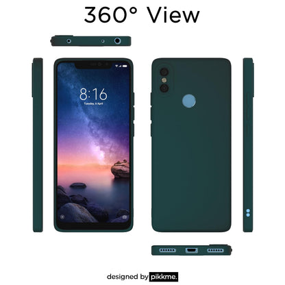 Pikkme Mi Redmi Note 6 Pro Liquid Silicone Back Cover | Green