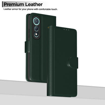 Pikkme Tecno Pova Curve 5G Premium Leather Finish Vintage Flip Cover (Green)