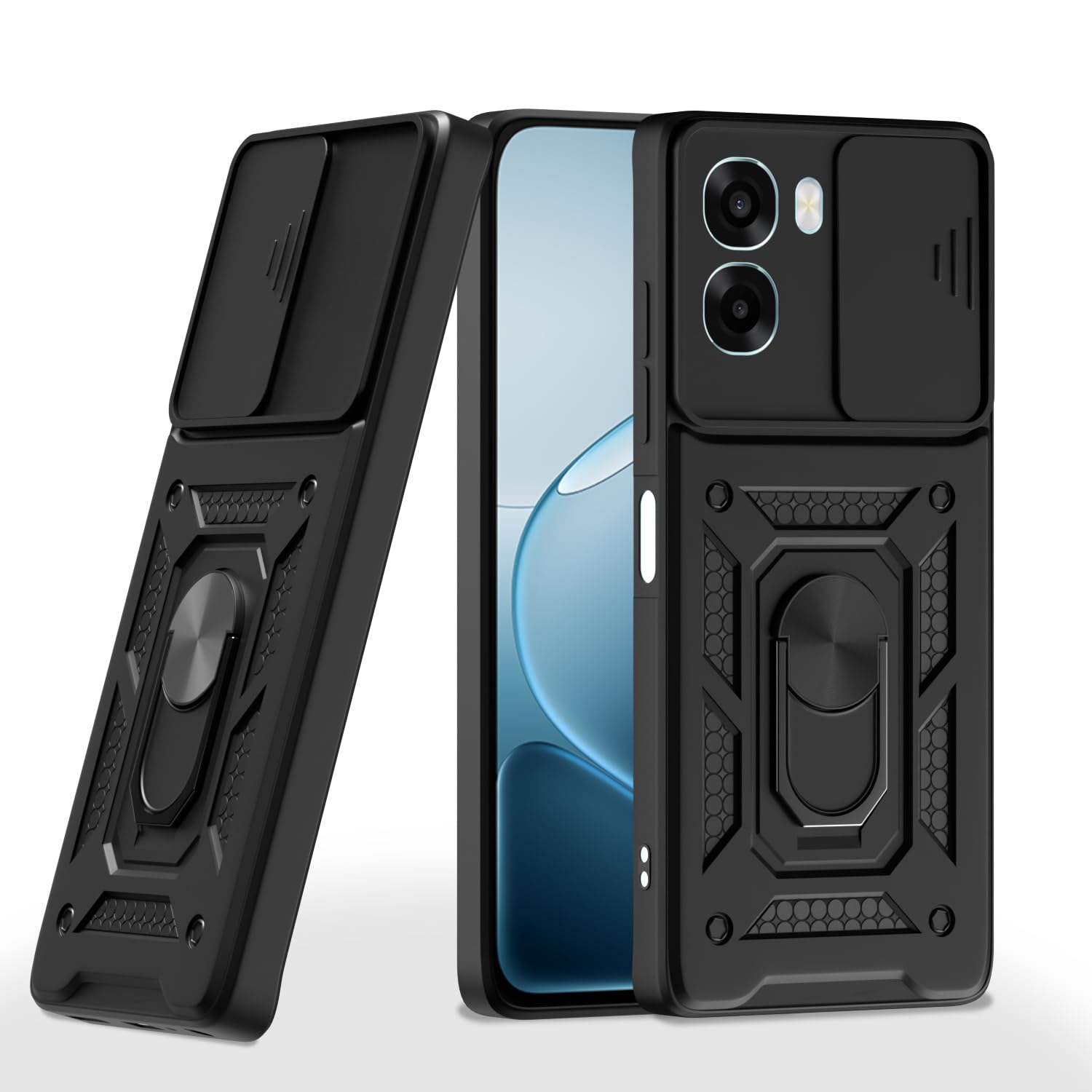 Black back cover for Oppo A6X 5G/360 – Pikkme