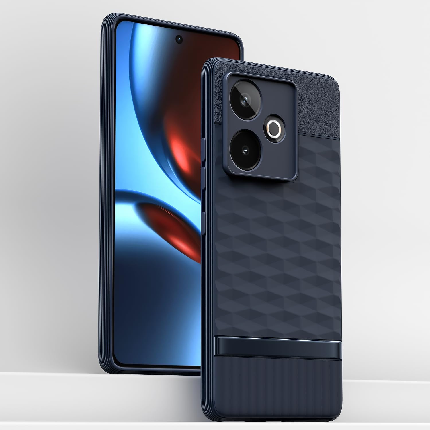 Pikkme Realme GT 7 5G / GT 7T 5G Shockproof Soft Flexible Gencase Back Cover (Blue)