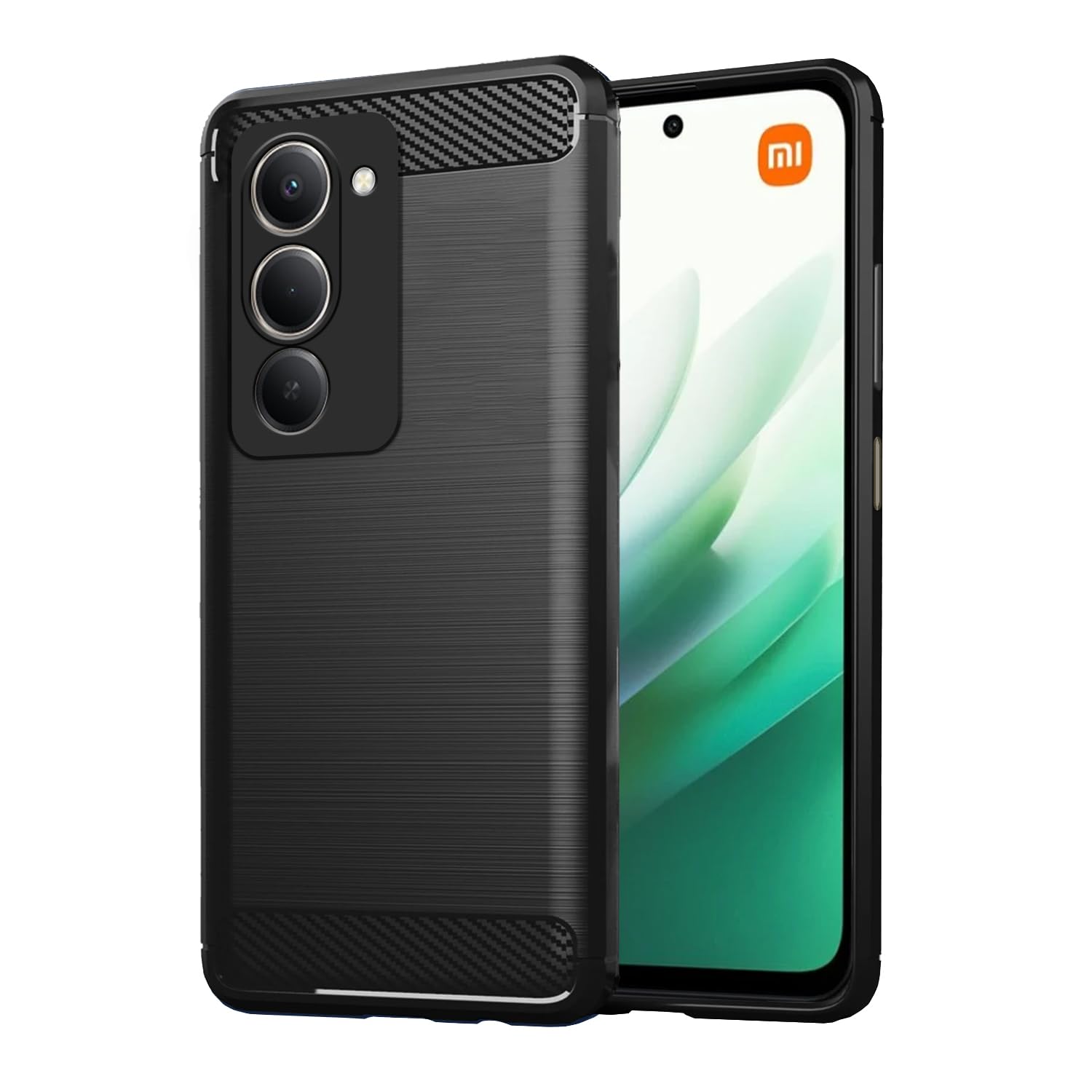 Redmi 15 5G Hybrid phone cover in black by Pikkme
