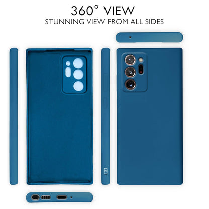 Pikkme Samsung Galaxy Note 20 Ultra 5G Liquid Silicone Back Cover | Blue