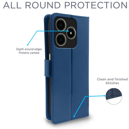Realme C63 4G flip case in blue by Pikkme – photo 4