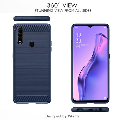 Oppo A31 mobile back cover in blue by Pikkme – photo 2