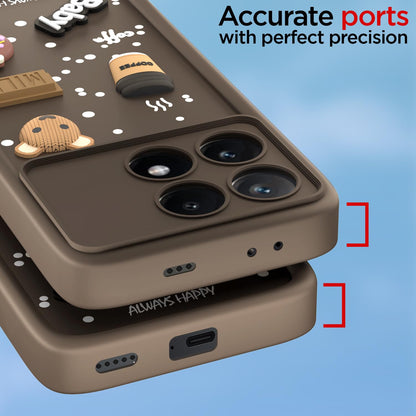Pikkme Poco X6 Pro 5G brown mobile cover – photo 4