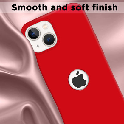 Pikkme iPhone 13 Super Soft Silicone Back Cover (Red)