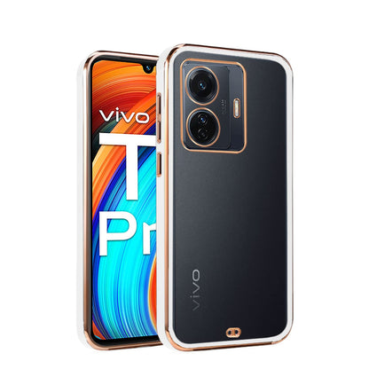 Pikkme tpu, white Chrome back cover for Vivo T1 Pro/iQOO Z6 Pro 5G