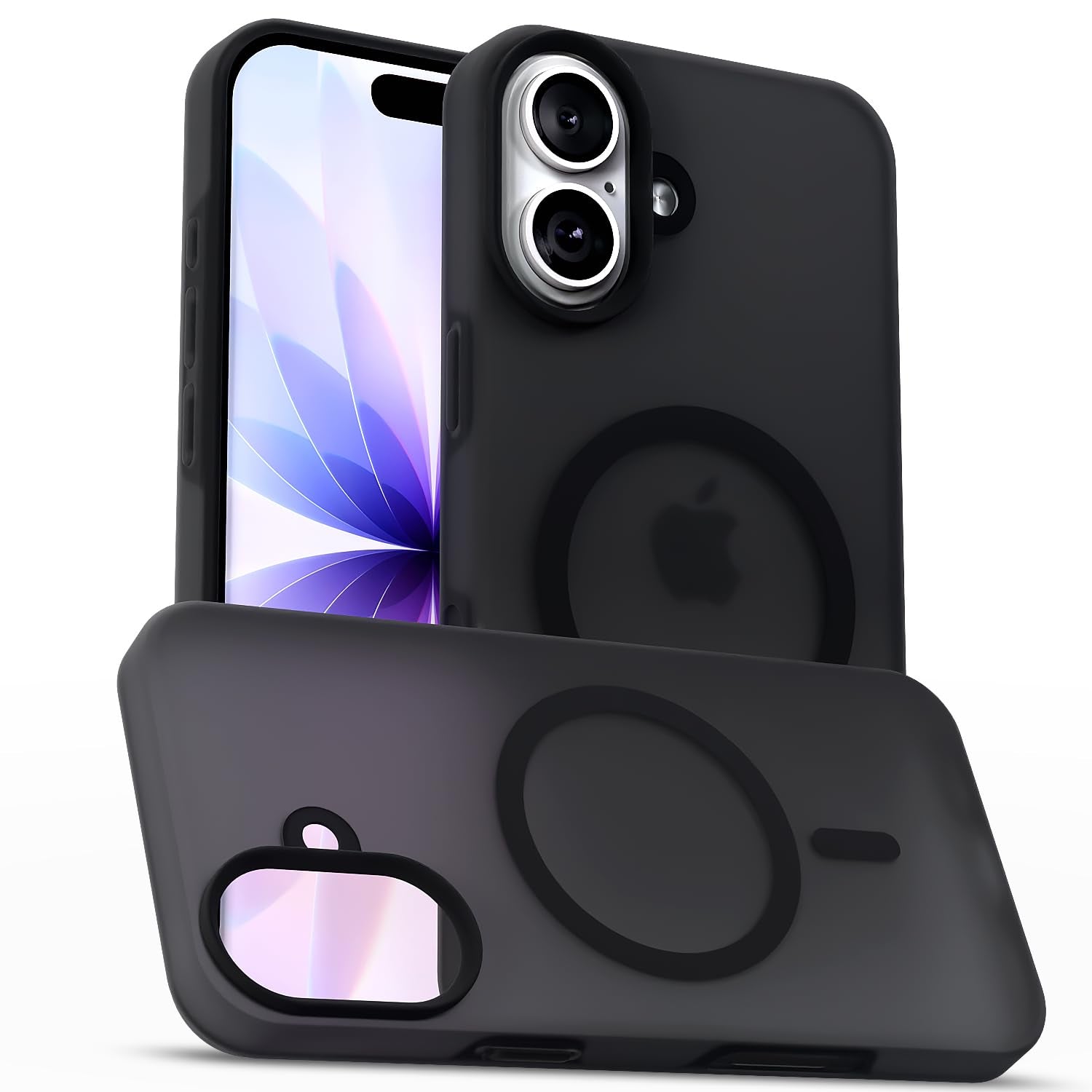 iPhone 17 Soft Silicone phone cover in black by Pikkme